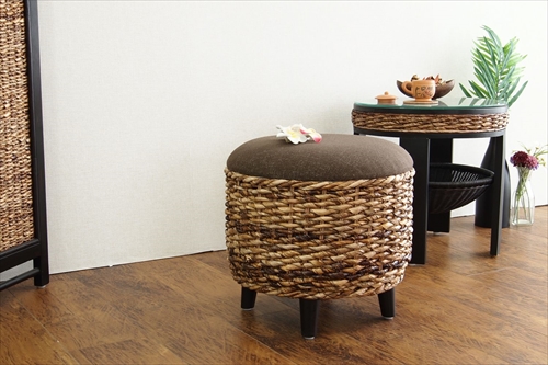 サンフラワーラタン C205AT バナナリーフ スツール 画像2