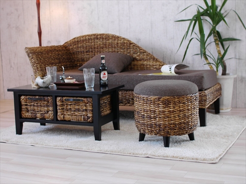 サンフラワーラタン C205AT バナナリーフ スツール 画像7