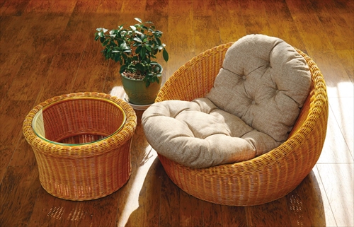 サンフラワーラタン C610H ラタンローチェア 画像1