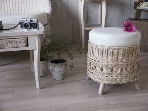 サンフラワーラタン C810WW フィオーレ スツール 画像2