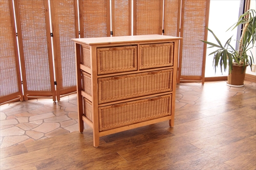 サンフラワーラタン G547PT ラタンチェスト 画像1