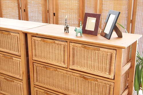 サンフラワーラタン G547PT ラタンチェスト 画像6