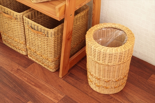 サンフラワーラタン GK723PT ラタン ナチュラルダストボックス 画像1