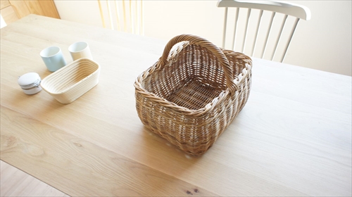 サンフラワーラタン GK780ME ラタン ナチュラルバスケット 画像1