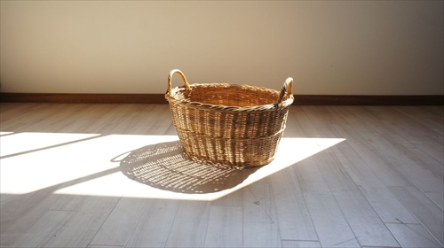 サンフラワーラタン GK782ME ラタン ナチュラルバスケット 画像1