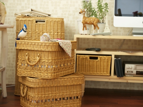 サンフラワーラタン GK808HN フィオーレ スタッキングバスケット 画像2