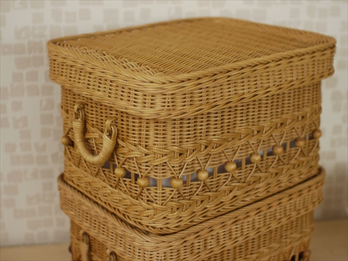 サンフラワーラタン GK808HN フィオーレ スタッキングバスケット 画像5