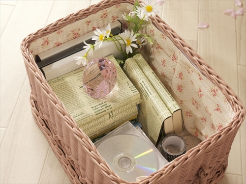 サンフラワーラタン GK808PK フィオーレ スタッキングバスケット 画像3