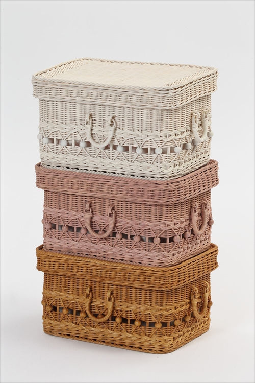 サンフラワーラタン GK808PK フィオーレ スタッキングバスケット 画像4