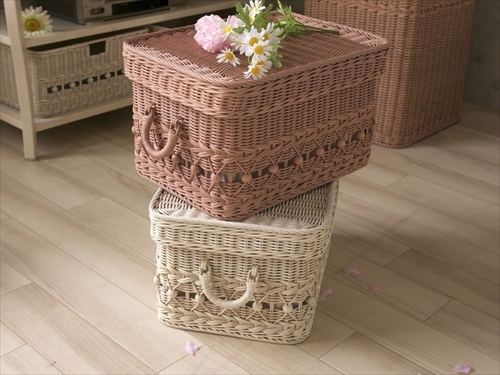 サンフラワーラタン GK808PK フィオーレ スタッキングバスケット 画像6