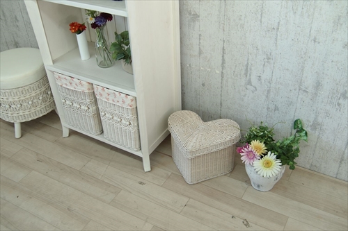 サンフラワーラタン GK901WW ラタン ハート型バスケット 画像8