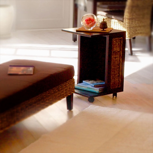 サンフラワーラタン T014AT バナナリーフ ワゴン 画像2