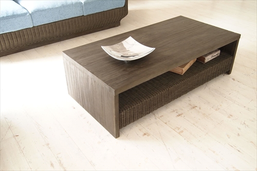 サンフラワーラタン T126GY Breeze センターテーブル 画像2