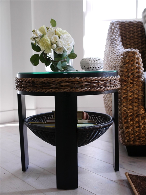 サンフラワーラタン T145AT バナナリーフ サイドテーブル 画像1