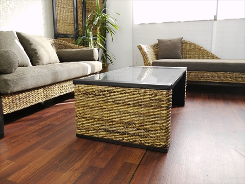 サンフラワーラタン T240AT バナナリーフ センターテーブル 画像3