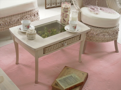 サンフラワーラタン T803WW フィオーレ テーブル 画像1