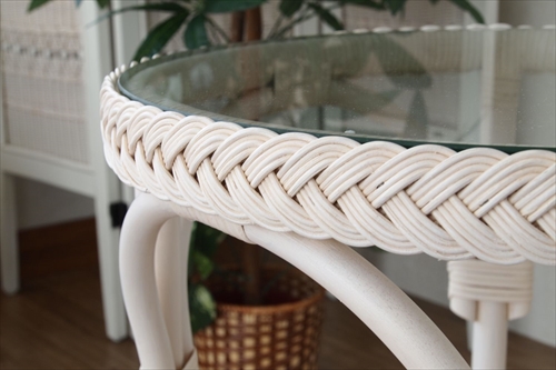 サンフラワーラタン T835WW フィオーレ ガラステーブル 画像3