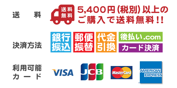 送料・決済方法